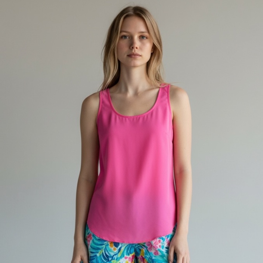 Lilly Pulitzer Silk top XL EUC like new